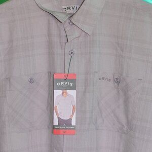 Ligh gray NWt  men‎ Orvis tech short sleeve shirt